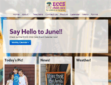 Tablet Screenshot of eccschildcare.org